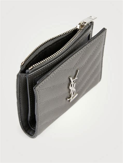 card holder yves saint laurent|ysl card holder with zipper.